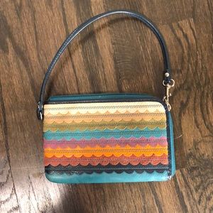 used fossil wristlet. Multicolor